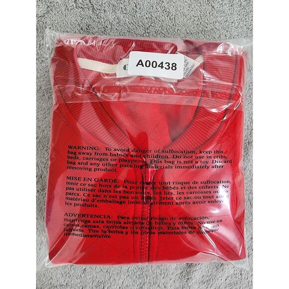 Vintage 80s Creators Quilted Sleeveless Full Zip Jacket Size L Red Oversized - Picture 8 of 8